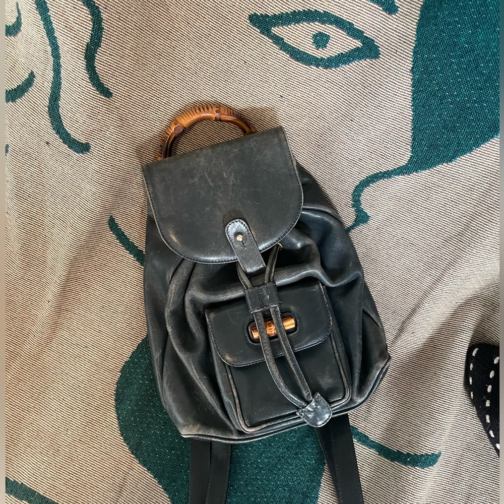 Vintage Gucci Bamboo Backpack